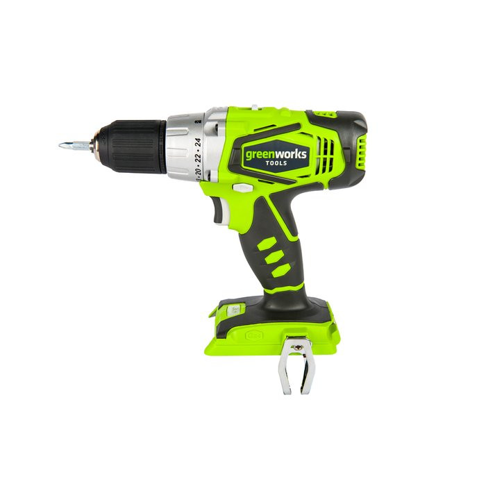 Дрель-шуруповерт ударная аккумуляторая Greenworks G24CD, 24V, без АКБ и ЗУ
