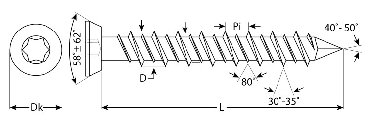 Шуруп ЗУБР 4-300480-75-202