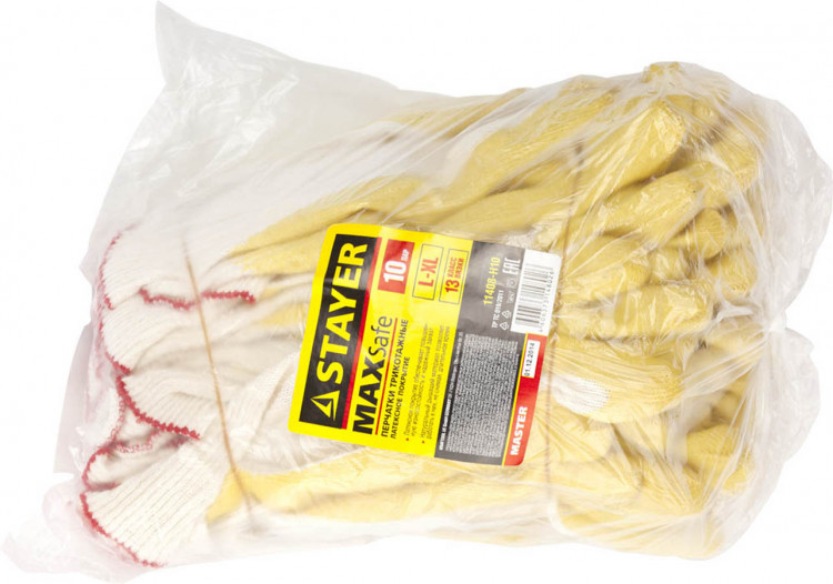 Перчатки рабочие STAYER 11408-H10