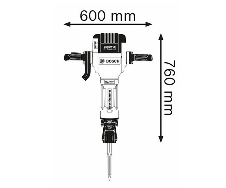 Отбойный молоток BOSCH GSH 27 VC