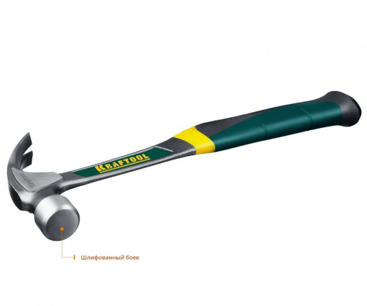Молоток-гвоздодёр цельнокованый столярный THOR KRAFTOOL 20270-450