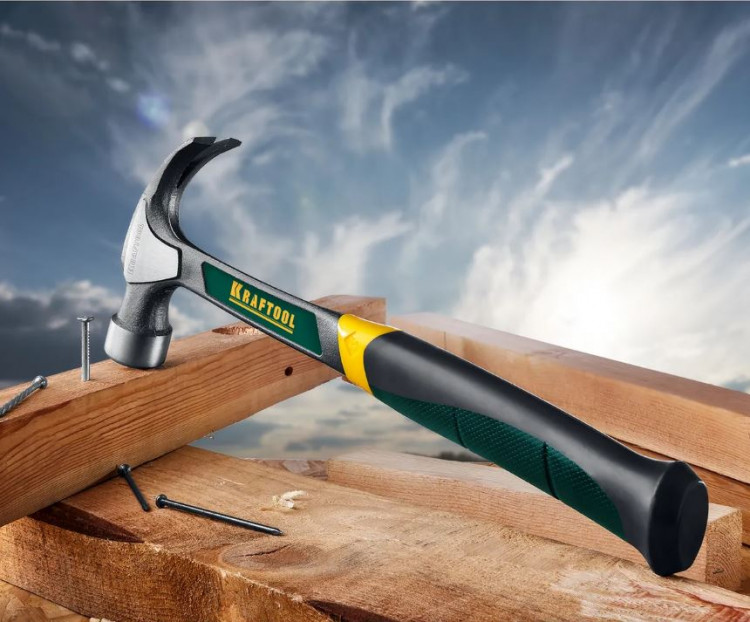 Молоток-гвоздодёр цельнокованый столярный THOR KRAFTOOL 20270-450