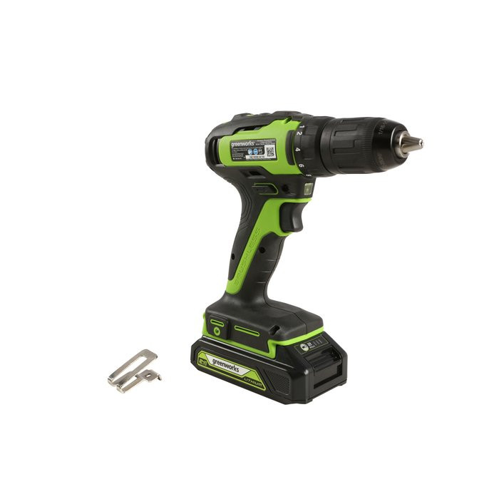 Дрель-шуруповерт аккумуляторная Greenworks GD24DD35, 24V, без АКБ и ЗУ