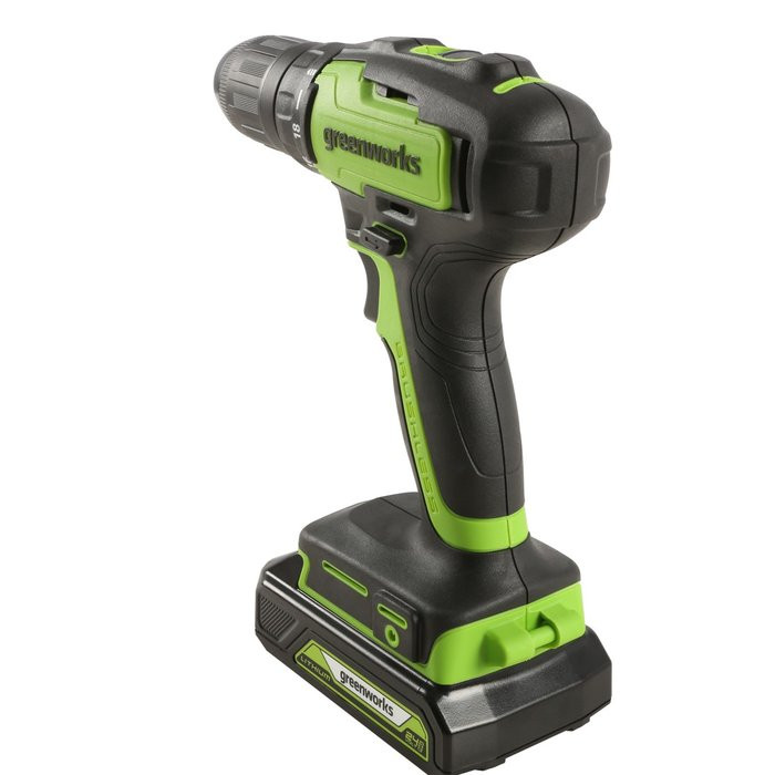 Дрель-шуруповерт аккумуляторная Greenworks GD24DD35, 24V, без АКБ и ЗУ