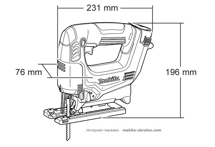 Аккумуляторный лобзик MAKITA JV100DZ